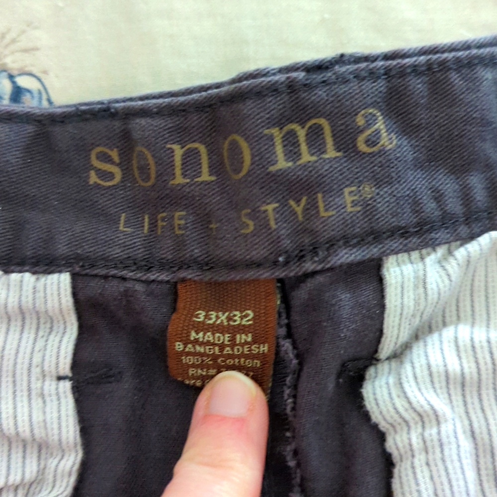 Men's casual flat front pants